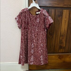 Zara kids Floral Dress - maroon